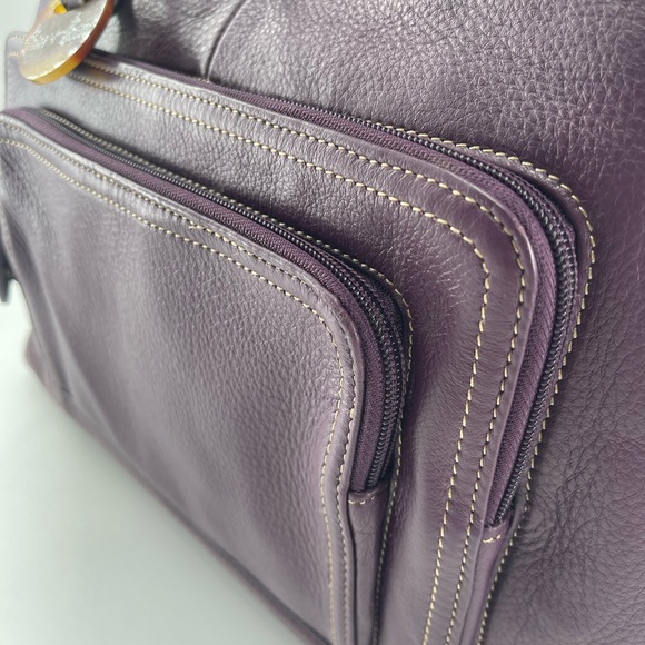 BARR + BARR Purple Leather Shoulder Bag LIKE NEW - Picture 10 of 17
